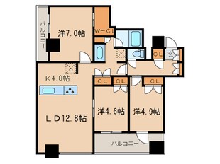 ＭＦＰＲ目黒タワーの物件間取画像